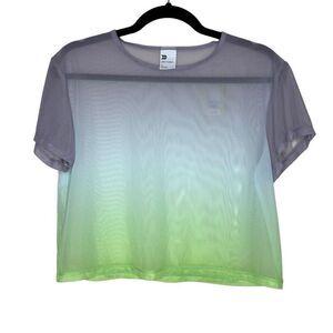 NWT All In Motion Meshy Box Cut Tee Cool Multicolor XS